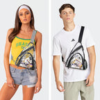 LATMAP 7L Sling Bag For Women Men Backpack Fanny Pack Crossbody Chest Travel Shoulder Belt Bags Purse Handbag PU Leather