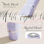 Risina Bikini Trimmer for Women - Wet/Dry Womens Electric Shaver for Legs, Replaceable Body Hair Blade Heads&Hair Remover for Face Head, No Nick, No Cut, No Razor Burn, Purple