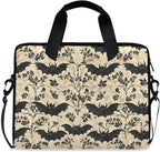 MNSRUU Laptop Bag for 15.6 inch Black Gothic Bats