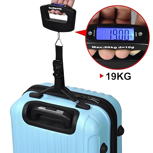 Luggage Weight Scale, Digital Luggage Scale Portable Suitcase Scale Tool Handheld Electronic Scale Backlight Weighting Travel Accessories,for Travel(3Pcs)