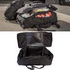 Miramrax Travel Duffle Bag Backpack for Men - Large Tactical Bags Weekender Gym Bag for Overnight Traveling Military Workout Deployment Sports (Black, 45L)