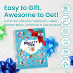 Koality Time 300+ Kids Sticker Book by Cupkin Toddler Airplane Travel Coloring and Sticker Book, Road Trip Essentials, 8 Coloring Pages 8 Side by Side Scenes for Ages 2–8 Years