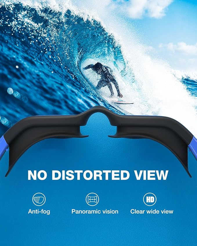 ZIONOR Swim Goggles, Upgraded G1 Polarized Swimming Goggles Anti-Fog for Adult Men Women