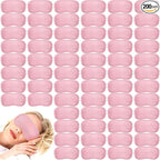 Tarpop 200 Pcs Eye Mask Sleeping Blindfold Eye Cover with Adjustable Strap for Games Party Team Building Travel Individually Wrapped Sleep Mask for Women Men(Pink)