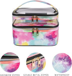 Cosmetic Bag Makeup Bag Travel Cosmetic Bags for Women Makeup bags Cases Portable Waterproof Foldable (Tie-Dye)