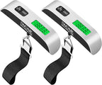 BAGAIL Digital Luggage Scale, 110lbs Hanging Baggage Scale with Backlit LCD Display, Portable Suitcase Weighing Scale, Travel Luggage Weight Scale with Hook, Strong Straps for Travelers