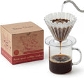 Pour Over Coffee Dripper with 40 Paper Filters, Coffee Filter Cup, Manual Drip Coffee Brewer, Easy Clean, Ideal for Beginners, Home Office Camping 1-2 Cup