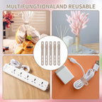 Oligei 25 Pcs Silicone Cable Ties, Cable Ties Reusable, High Elasticity Cord Wraps for Electrical Cords, Cord Organizer for Earphone, Phone Charger(Khaki)