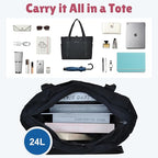 NGIL Yoga Tote Bag, Gym Tote Bag,Work Nurse Tote Bag for Women, Computer Tote for Laptop, Travel Tote Shoulder Bag for Women