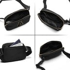 Gitus Belt Bag Fanny Pack Crossbody Bags with Initial Letter Patch Gifts for Wife Older Women Mother Coworker Bridesmaid Anniversary Travel Gifts Beach Gifts (Black-A)