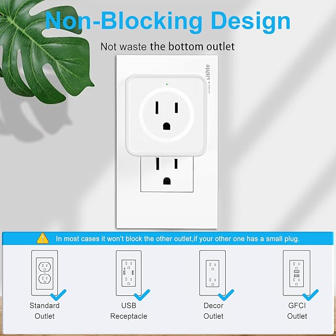 2 Prong to 3 Prong Adapter, FiiMan Multi Plug Outlet Extender 5 AC Outlet Splitter Wall Adapter Non-Grounded Outlets Expander for Japan Travel - Type A, 1875W, White (2 Pack)