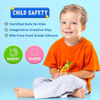 Baby Bath Toys Suction Toy: No Hole Bath Toy for Baby Toddlers - Kids Mini Sensory Fidget Suction Cup Toys for Boys Girls - Window Building Toy Road Trip Travel Essentials for Kids Gifts (Ages 3+)