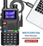 Baofeng Radio Ham Radio Handheld UV-5R Upgrade Long Range Rechargeable AR-5RM 10W NOAA Weather Emergency Tactical Two Way Radio with Programming Cable for Survival Gear Hunting Camping,2 Pack