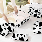 KPX 8 Set Packing Cubes for Travel, Luggage Packing Organizers Accessories Large Toiletries Bag for Clothes Shoes Cosmetics (Cow)