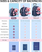 Naturally KIDS Pink Dinosaur Toys for Girls, Dinosaur Gifts for Girls 2-5 Year Old, Toddler Backpack