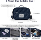 HYC00 Travel Duffel Bag,Carry-on Overnight Weekender Bags for Women,Sports Tote Gym Bag with Wet Pocket