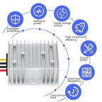 LeMotech 20A 240W 12V Golf Cart 36v/48v to 12v Converter Converter Voltage Reducer IP68 Waterproof Transformer for Golf Cart Truck Boat Vehicle