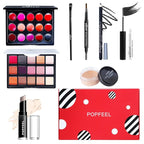 FantasyDay All in One Professional Makeup Kit for Women Girls Holiday Makeup Gift Sets Xmas Essential Bundle Include Eyeshadow Palette Lipstick Blush Concealer Eyeliner Mascara Brush Eyebrow Pencil