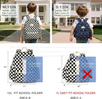STEAMEDBUN Corduroy Toddler Backpack for Boys 2-4: Kids backpack for Boys Girls - 12 inch Preschool Kindergarten Backpacks - Checkered