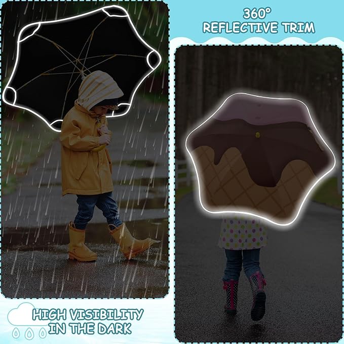 ALAZA Kids Umbrella for Girls Boys UPF 50+ Anti-UV Umbrella for Rain and Sun Age 3-8
