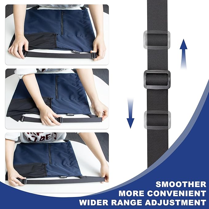 HOLYLUCK Men & Women Outdoor Sport Gym Sack Waterproof Drawstring Backpack Bag (Standard with width webbing, Navy Blue-1)