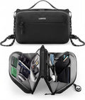 LUGGEX Large All-in-One Tech Pouch, CBX01 Cable Organizer Bag with Removable Strap, Double Accessories Bag & Water Resistant for Kindle, Chargers, Cord