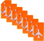 7 Pack Silicone Luggage Tag for Suitcases with Stainless Loop, TSA Approved, Privacy Protection Travel Essentials Bag Tags by Gostwo