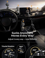 LISEN Qi2.2 25W Magsafe Car Mount Charger,[More Stable & Faster Charging] Suction Cup Phone Mount, Wireless Car Charger 25W Magnetic Car Phone Charger for iPhone 17 16,15W for iPhone 17e 15 14 13 12