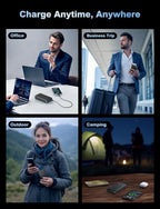 Portable Charger Power Bank, 56800mAh Battery Pack, 22.5W Fast Charging Portable Phone Charger for Camping Travel Essential Compatible with iPhone 17/16/15/14/13 Series, Samsung, Google,iPad-Black