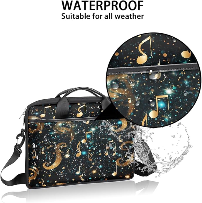 Laptop Shoulder Bag for Women Men, Waterproof Computer Case Messenger Bag Briefcase for Business Office Travel