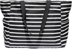 ESVAN Large Foldable Beach Bag for for Women with Dry Wet Compartment Waterproof Sandproof Travel Gym Picnic Handbag