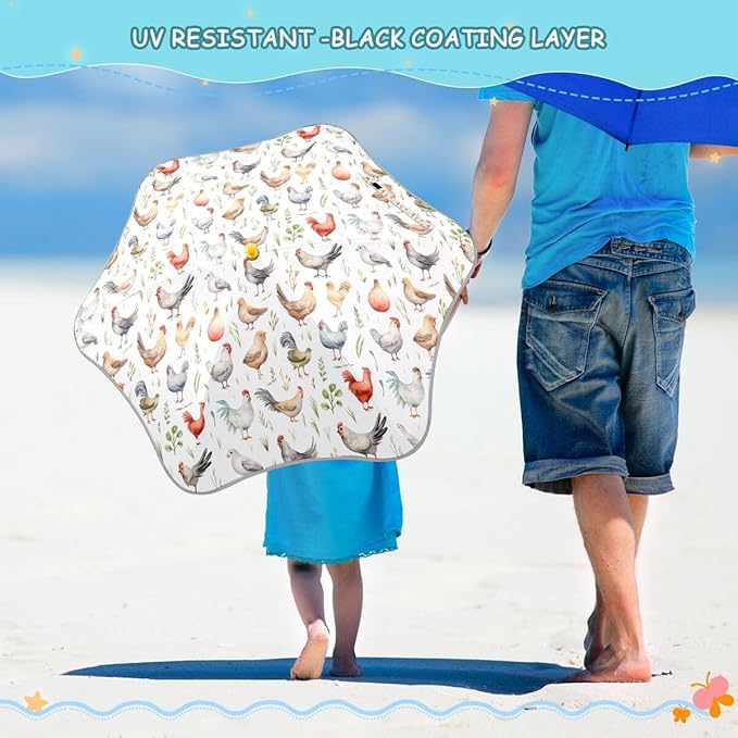 ALAZA Kids Umbrella Stick Umbrellas Cute Umbrella for Boys Girls Toddler UV/Sun Rain Windproof