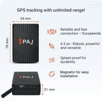 PAJ GPS COMPACT Finder 4G - GPS Tracker for Cars, Motorcycles and Trucks - Up to 40 Days Battery Life - Tracking Device for Theft Protection with Live Tracking, Alarm Notification in case of Emergency