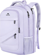 MATEIN Large 17 Inch Laptop Backpack for Women, Lightweight Travel Backpack Fits College School Essentials, Anti Theft Work Commute Nursing Computer Bag TSA Approved for Weekender Trip, Light Purple