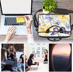 Laptop Shoulder Bag for Women Men, Waterproof Computer Case Messenger Bag Briefcase for Business Office Travel