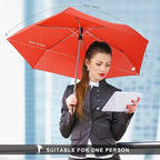 Compact Travel Umbrella for Purse - Flat Handle, Waterproof for Light Rain