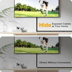 Cable Hider, 157in Delamu Cord Hider Wall for Wall Mounted TV, Wire Hider Kit, Paintable Cable Concealer Raceway Management for Home & Office, 10XL15.7 W0.95 H0.55in, Black
