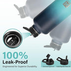 DYSANKY Insulated Water Bottle | Thickened Stainless Steel for Gym and Hiking with Straw, Carrier Bag, Handle Strap | BPA-Free 87 oz