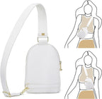 INICAT RFID Blocking Sling Bag, Anti Theft Crossbody Bag for Women, Travel Fanny Pack Style Purse, Vegan Leather