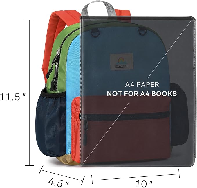 STEAMEDBUN Toddler Backpack for Boys 2-4: Kids Backpack Boys Girls - Preschool Kindergarten Daycare Backpacks - 12 inch