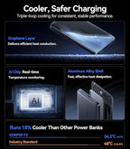 Portable Charger for iPhone, Ultra-Slim 10,000mAh Magnetic Power Bank, Fast Charging with USB C Cable, Magsafe Wireless Battery Pack for iPhone 17/16/15/14/13/12 Series Travel Essentials