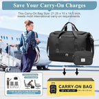 Extra Large Travel Duffle Bag,Carry on Overnight Weekend Bag with Shoes Compartment,Weekender Bags for Women for Travel Business Trips Sport Hospital