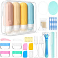 26 Pack Travel Size Toiletries, Tsa Approved Travel Containers for Toiletries, Leak Proof Silicone bottles and Shampoo Conditioner, Essential Toiletry Accessories.