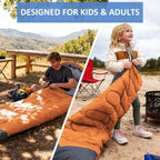oaskys Camping Sleeping Bag - 3 Season Warm & Cool Weather - Summer Spring Fall Lightweight Waterproof for Adults Kids - Camping Gear Equipment, Traveling, and Outdoors