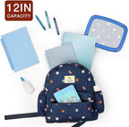 STEAMEDBUN Corduroy Toddler Backpack for Boys 2-4: Kids backpack for Boys Girls - 12 inch Preschool Kindergarten Backpacks