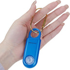 130dB Personal Safety Alarm Ultra Bright Strobe Light Loud Sound Keychain Siren with Carabiner for Women, School Children, Night Runners. Hiking Alarm Bear Deterrent. SOS Emergency Alerts. Blue