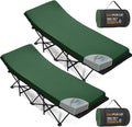 CYMULA Camping Cot Mattress 2in Memory Foam Sleeping Pad,Soft Warm Non-Slip Camping Mattress Topper with Retaining for Adults,Portable Roll up Pad for Travel（only Mattress）