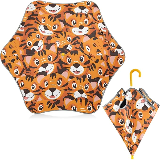ALAZA Kids Umbrella for Girls Boys UPF 50+ Anti-UV Umbrella for Rain and Sun Age 3-8