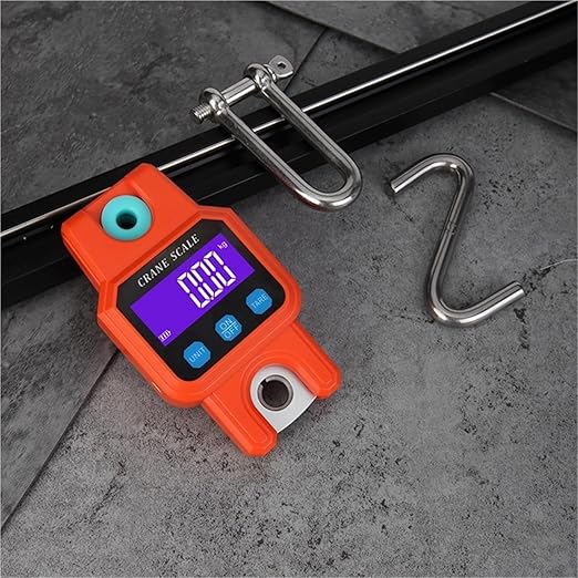 Rechargeable Bluetooth Luggage Scale - 300kg/50g Stainless Steel Hanging Hook
