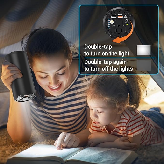 Portable Charger Laptop Power Bank With AC 100W Outlet,65W PD External Battery Pack Charger,Universal 98Wh/27000mAh lightweight Charger Power Station for Outdoor,travel,Camping,Home Office Emergency